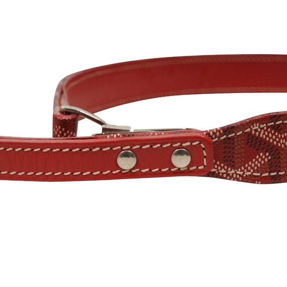 Goyard Red Dog Animal Animal Thick Short Red Leash Collar Strap Pet Accessories - Picture 2 of 7